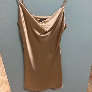 Nude Satin Dress